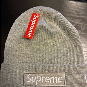 Grey Supreme Beanie